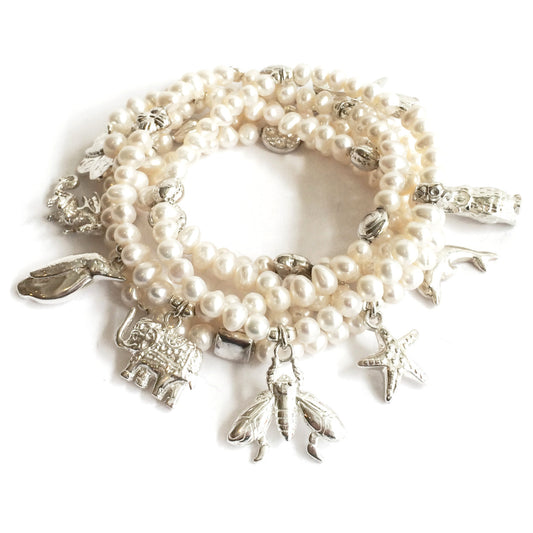 Harmony 6-Bracelet Pearl Set - Good Charma