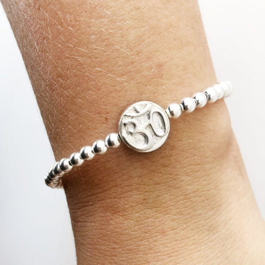 Om & Lotus Flower Good Vibrations Bracelet