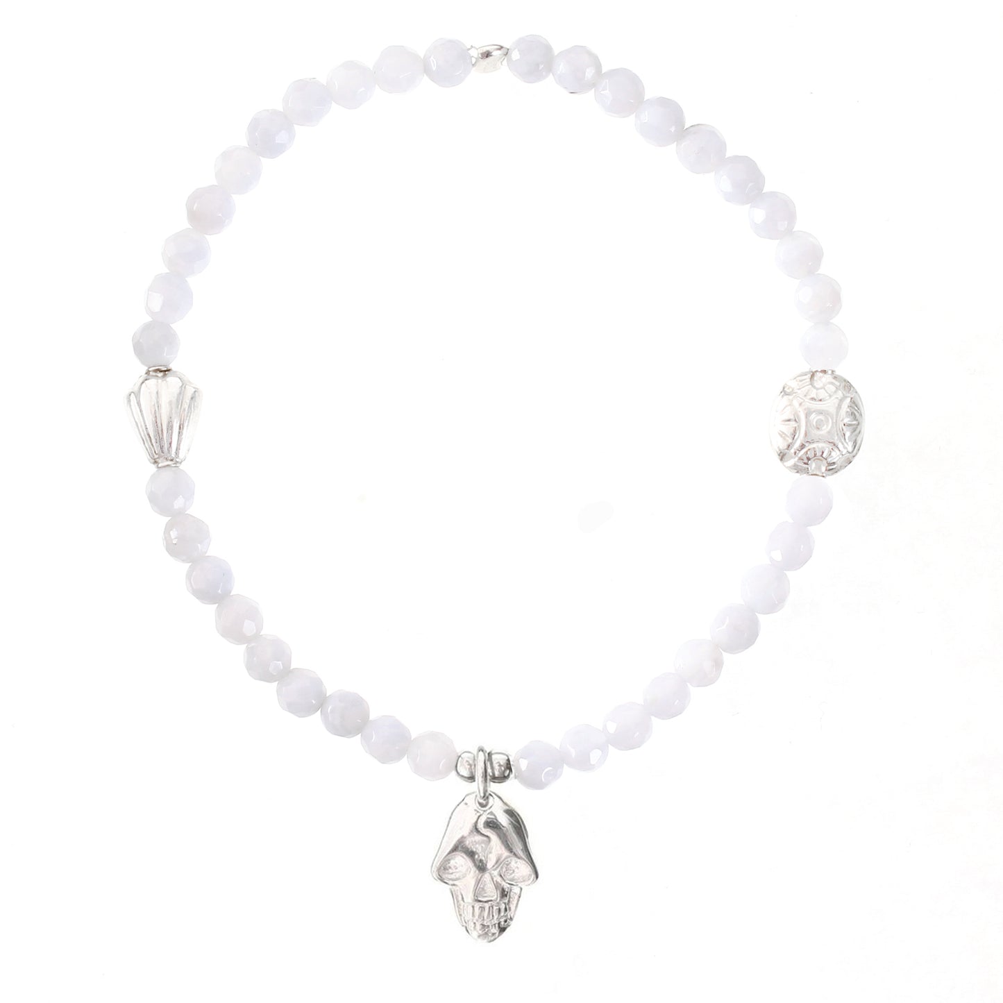 Skull (Mini) Charm Gemstone Bracelet