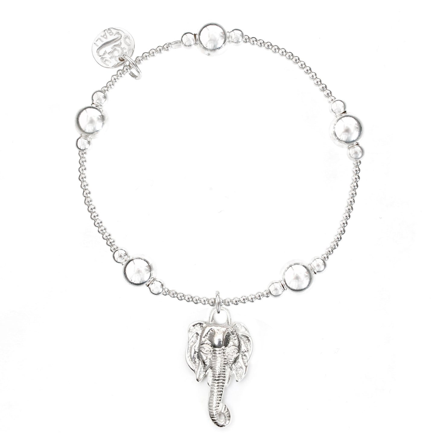 Elephant Head Bali Ball Bracelet - good charma