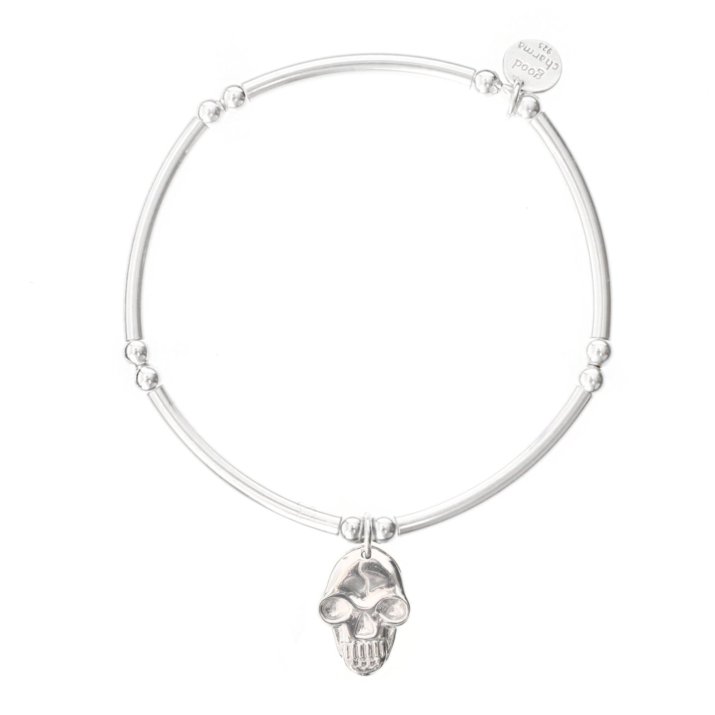 Skull Bangle Bracelet - good charma