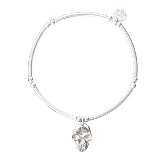 Skull Bangle Bracelet - good charma