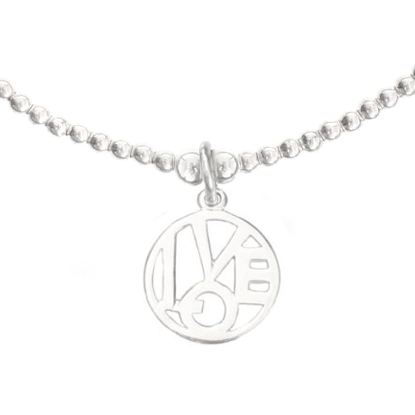 LOVE Medallion Bracelet in Sterling Silver