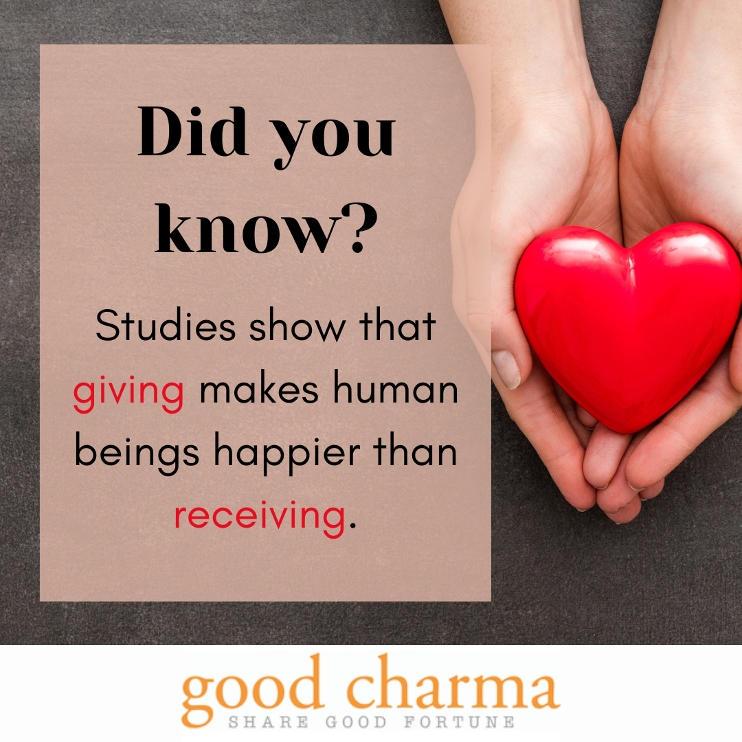 Giving Makes Human Beings Happier than Receiving