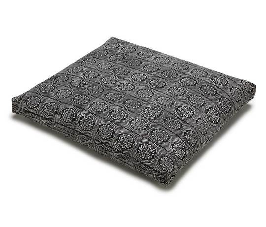chattra Black Bandhani Zabuton Floor Cushion
