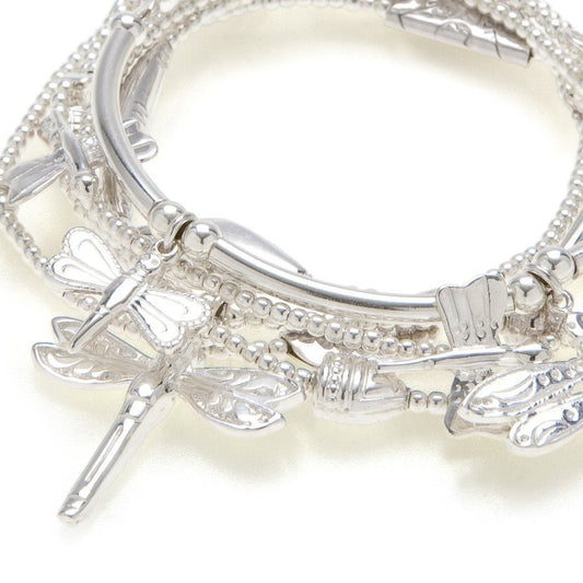 DRAGONFLY 6-Stack in Sterling Silver