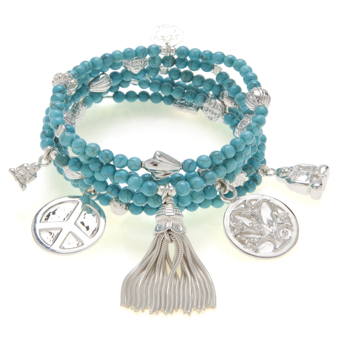 Inspiration 6-Bracelet Turquoise Set - good charma