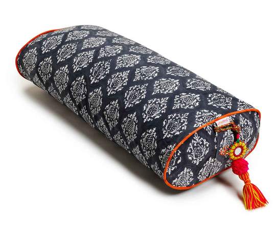 chattra Charcoal Darpan Oval Bolster