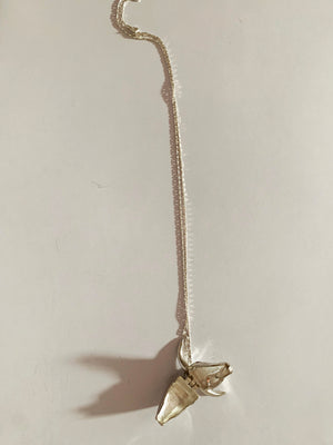 Ram Skull Locket with Garnet Eyes