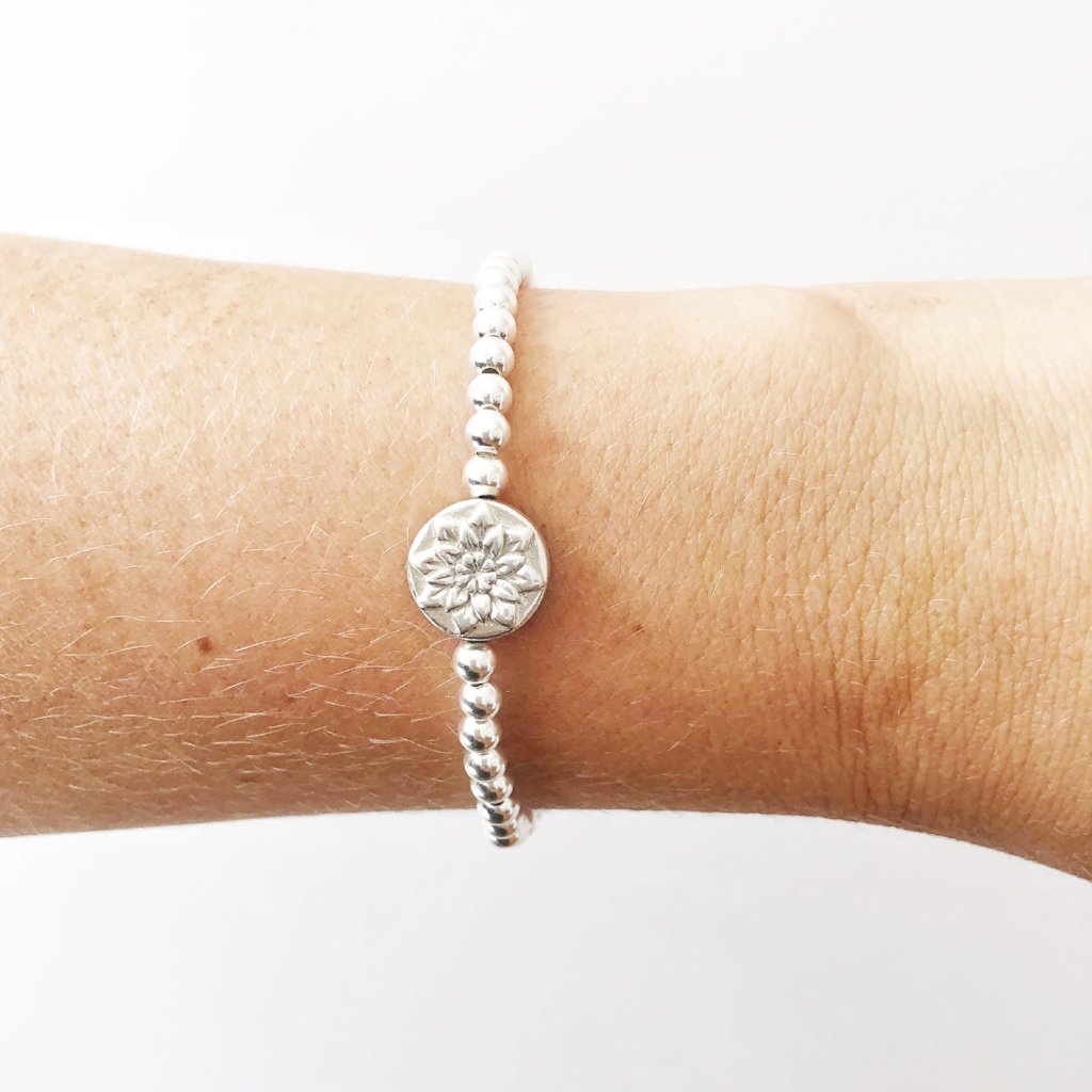 Om & Lotus Flower Good Vibrations Bracelet