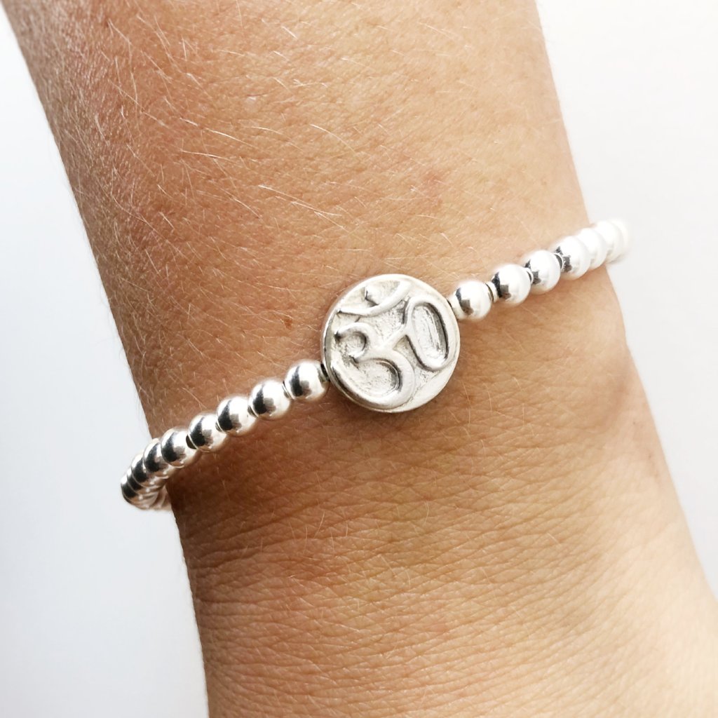 Om & Lotus Flower Good Vibrations Bracelet