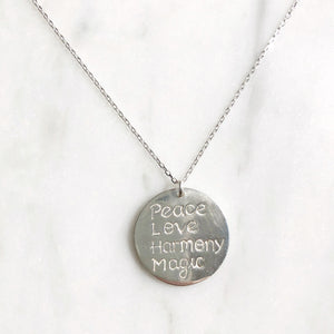 Peace Love Harmony Magic Necklace - good charma
