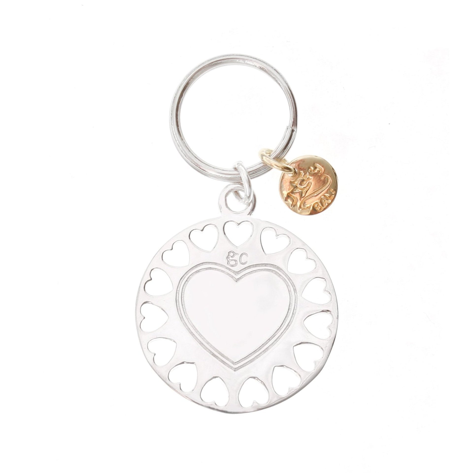 Sterling Silver Medallion Key Chain