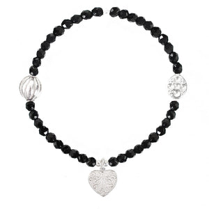 Heart LOVE & KINDNESS Bracelet *Pick your Gemstone*