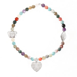 Heart LOVE & KINDNESS Bracelet *Pick your Gemstone*