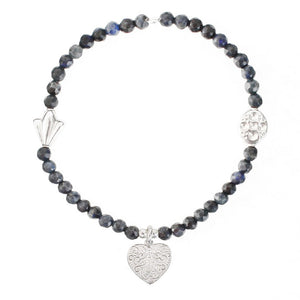 Heart LOVE & KINDNESS Bracelet *Pick your Gemstone*