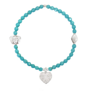 Heart LOVE & KINDNESS Bracelet *Pick your Gemstone*