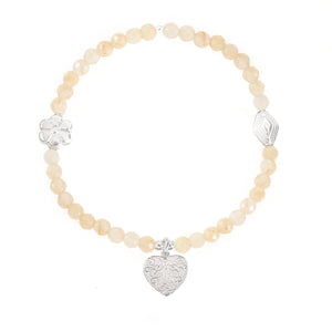 Heart LOVE & KINDNESS Bracelet *Pick your Gemstone*
