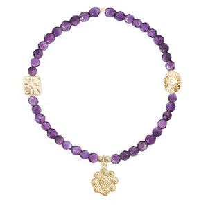 Lotus Flower Bracelet in Gold