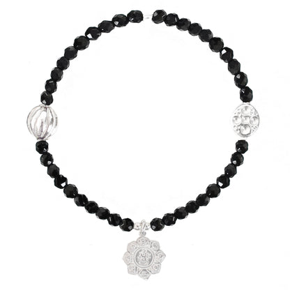 Lotus Flower Bracelet in Silver