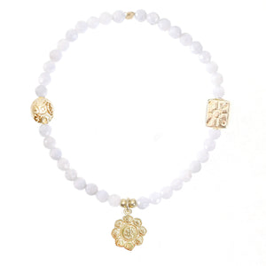 Lotus Flower Bracelet in Gold