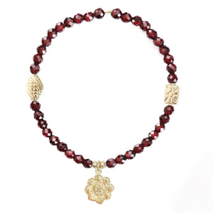 Lotus Flower Bracelet in Gold