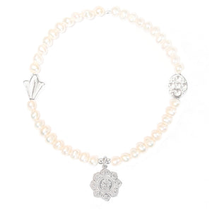 Lotus Flower Bracelet in Silver