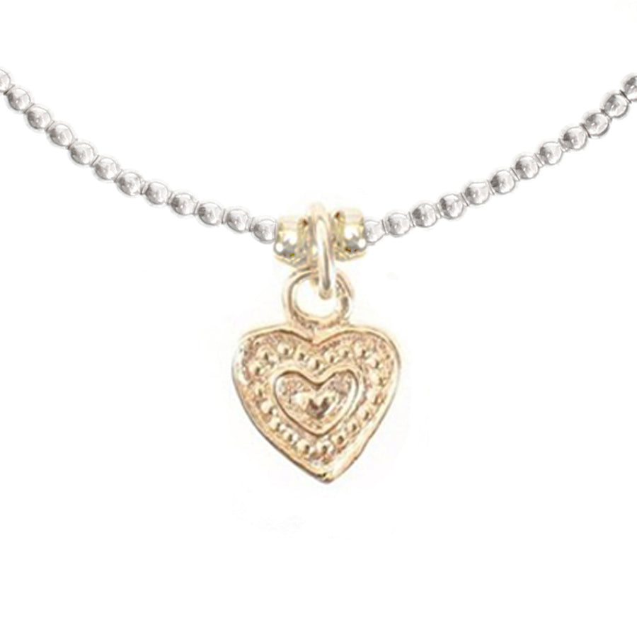 Heart charm bracelet