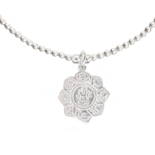 Lotus Flower Bracelet in Silver