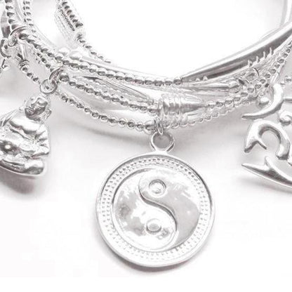Good Charma Sterling Silver Love 6 Bracelet Set