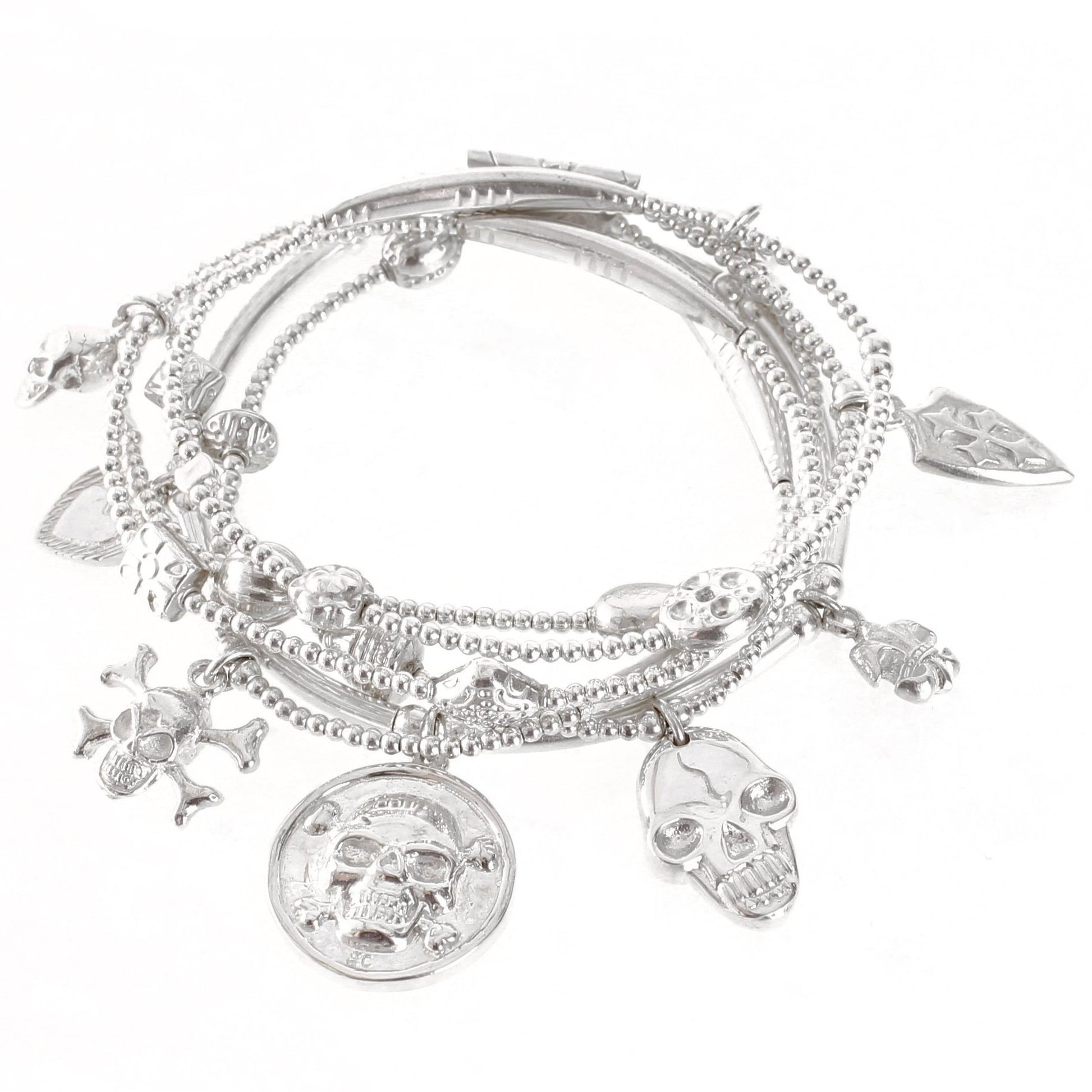 Sacred Skull 6-Bracelet Set - good charma