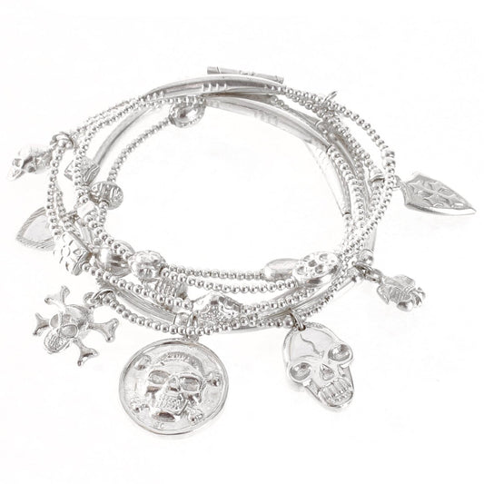 Sacred Skull 6-Bracelet Set - good charma