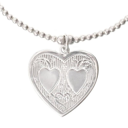 Heart "DOUBLE LOVE" Bracelet in Silver