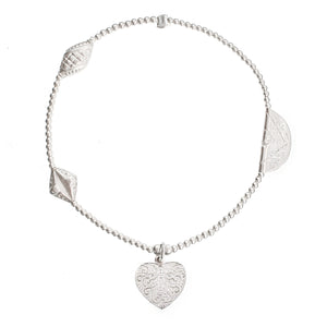 Heart LOVE & KINDNESS Bracelet *Pick your Gemstone*