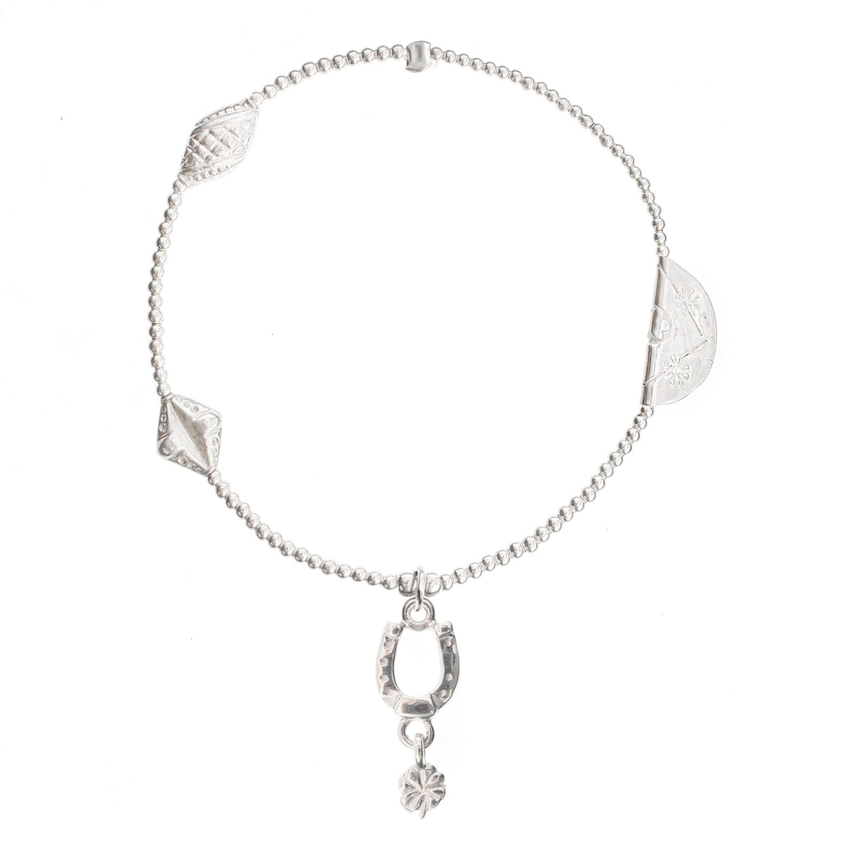 Horseshoe Silver Bracelet - good charma