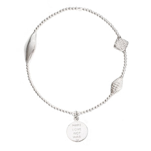 Peace Silver Bracelet - good charma