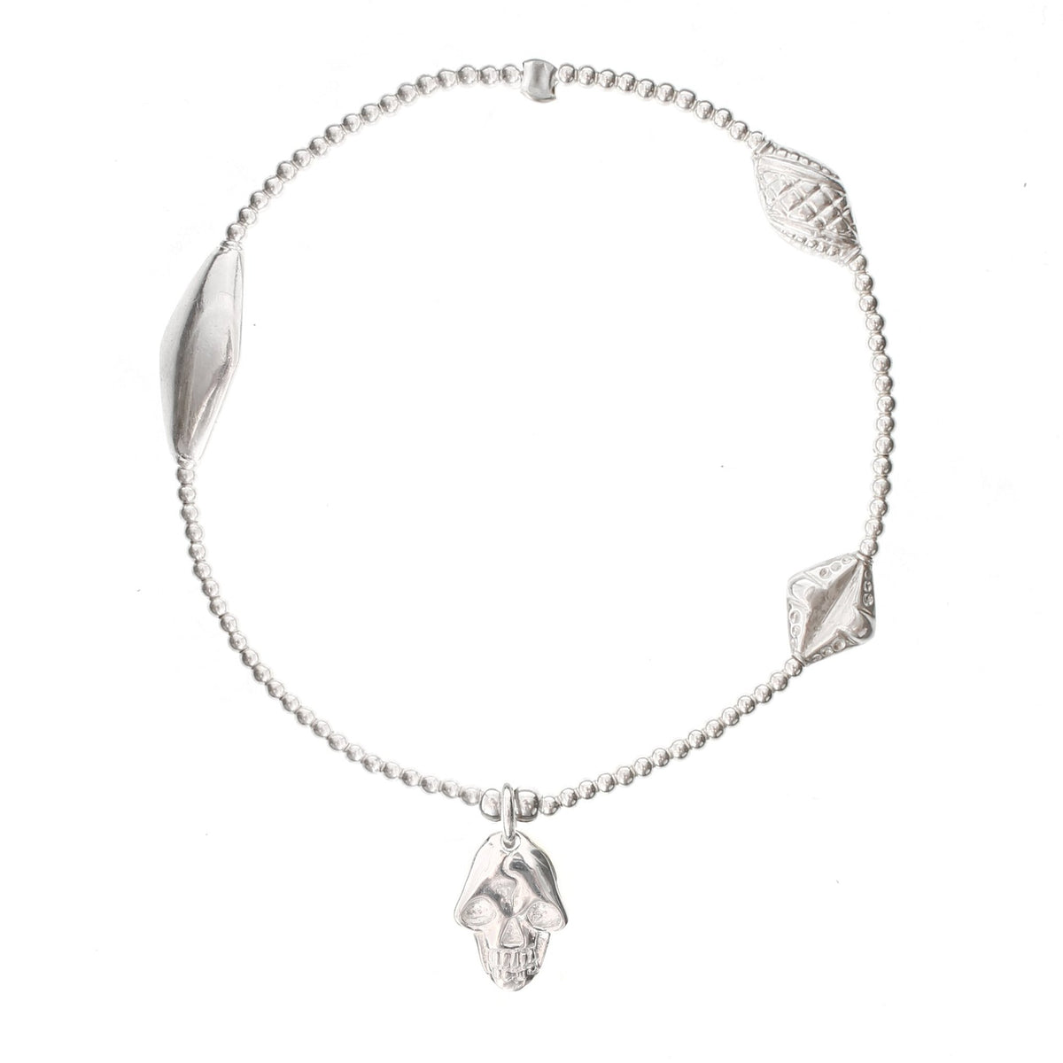 Skull Silver Bracelet - good charma