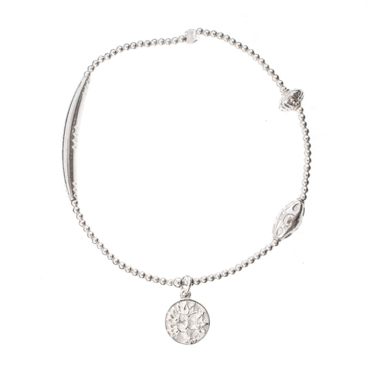 Tree of Life Silver Bracelet - good charma